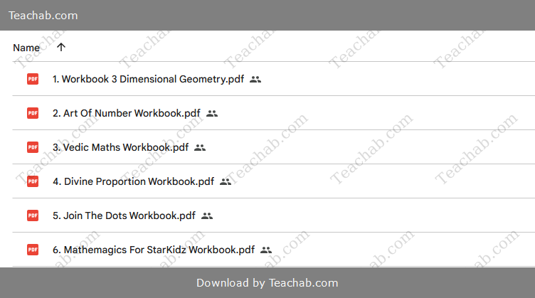 SET OF 6 WORKBOOKS: Sacred Geometry (All Ages) - Jain 108 Academy - Digital Download Free Download