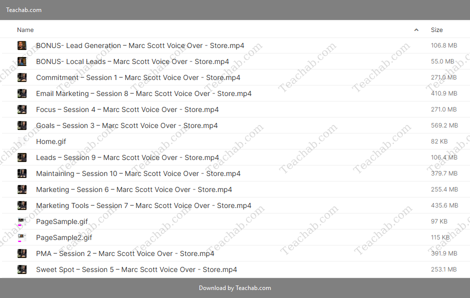 Blueprint to Voice Over Success Option 1 By Marc Scott Free Download