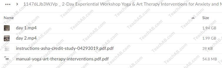 2-Day Experiential Workshop: Yoga & Art Therapy Interventions for Anxiety and Mood Disorders By Ellen Horovitz - PESI Free Download