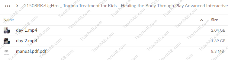 Trauma Treatment for Kids - Healing the Body Through Play: Advanced Interactive Workshop By Jennifer Lefebre - PESI Free Download